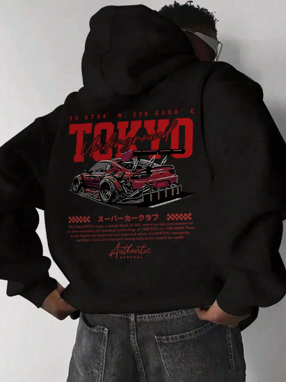 Tokyo Style kangaroo Style Hoodie